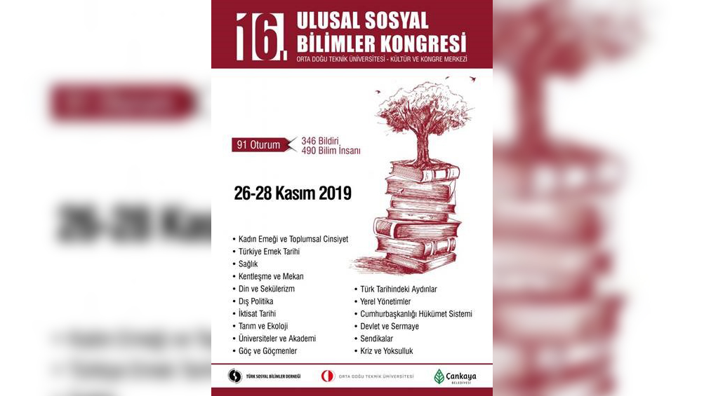 16. Ulusal Sosyal Bilimler Kongresi 