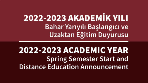 Announcement About 2022-2023 Spring Semester