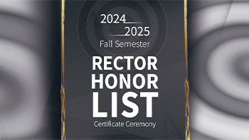 2024-2025 Fall Semester Rector’s Honor List Certificate Ceremony